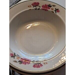 Vtg Lozapenco Chilean Floral Salad Bowls  Size 8" Scross